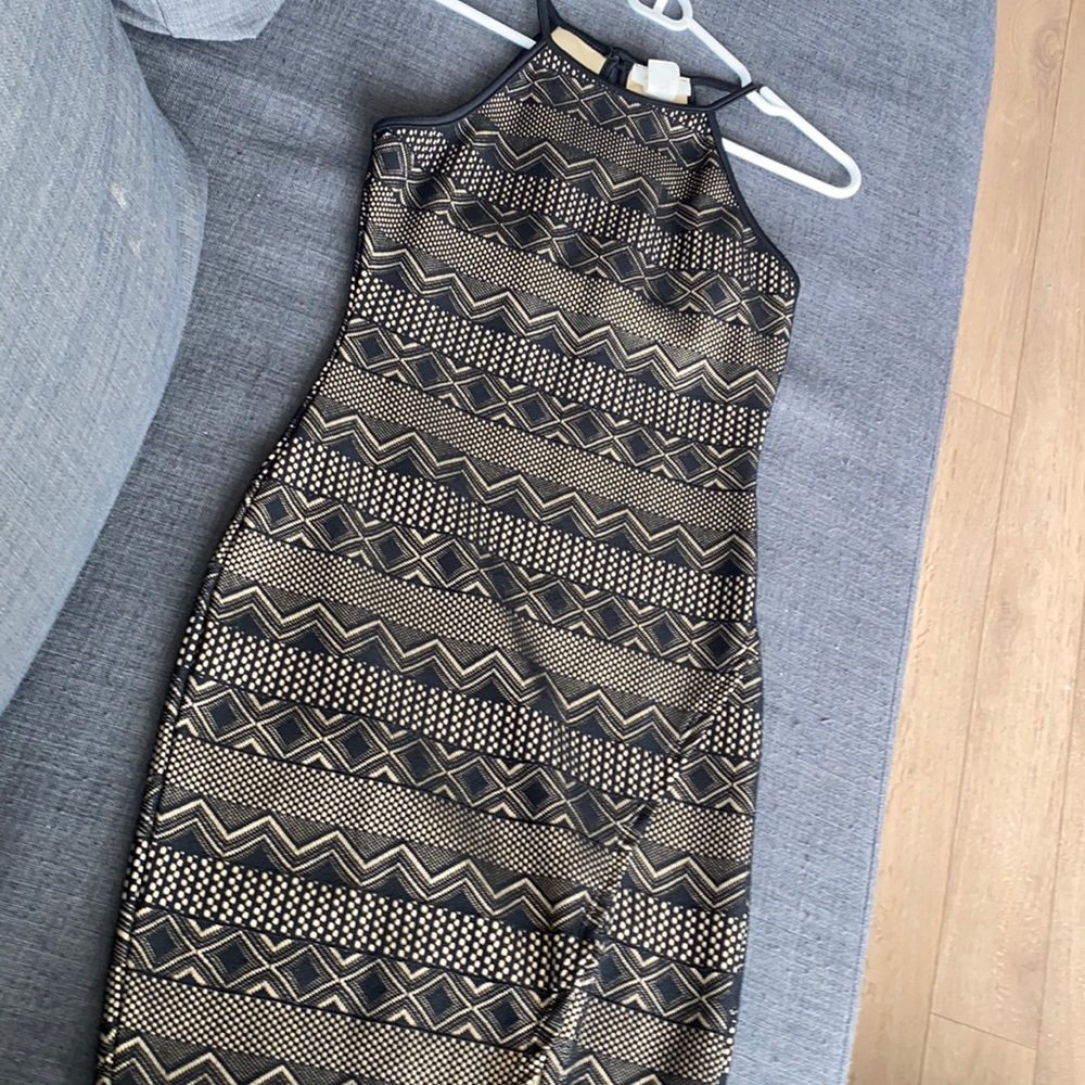 Mini dress with patterns